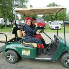 Leisure golf cart.